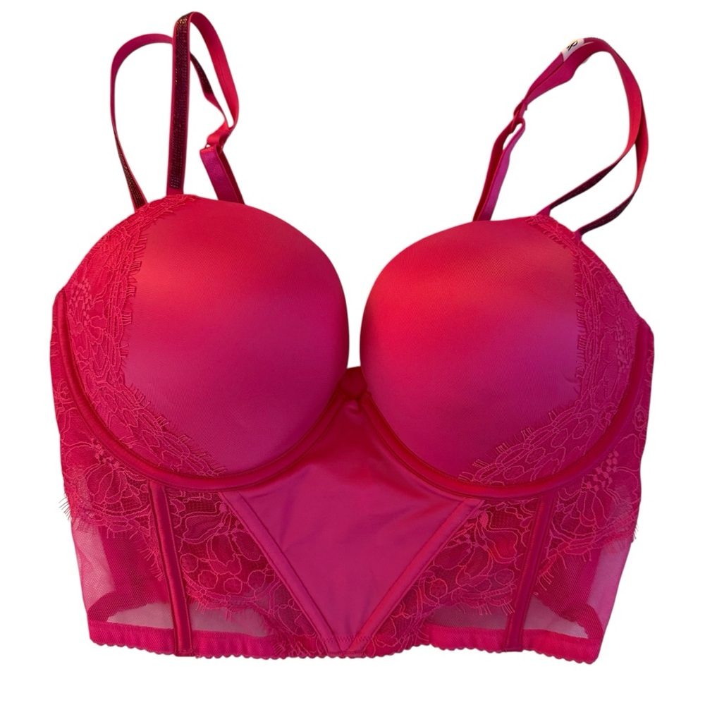 NWT Victoria’s Secret Very Sexy Push Up Corset Bra Top 36D